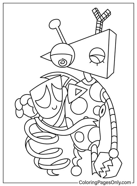 gangle coloring pages|gangle and zooble coloring pages.